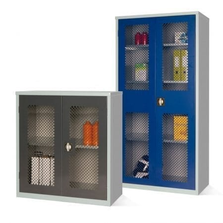 Mesh Fronted Cupboards