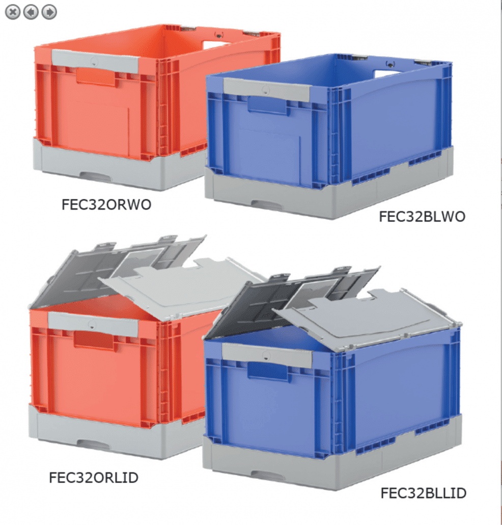 Folding Euro Containers Storage Systems and Equipment